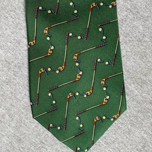 Salvatore Ferragamo Silk Golf Tie